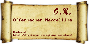 Offenbacher Marcellina névjegykártya